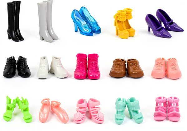 Fashion Doll Shoes Triamisus Elastic High Heel-0