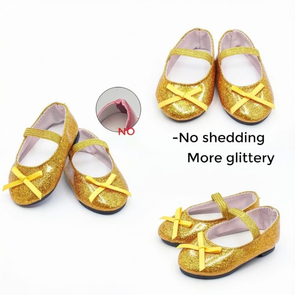 Etistta Doll Shoes 7 Colors for 18 inch Girl Dolls-2