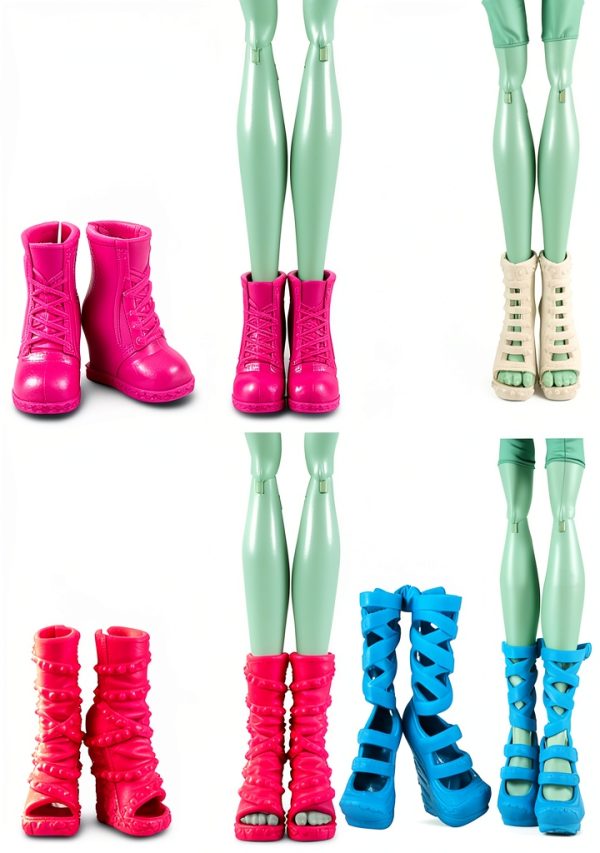 Barwa Doll Shoes Soft Plastic Fashion-4