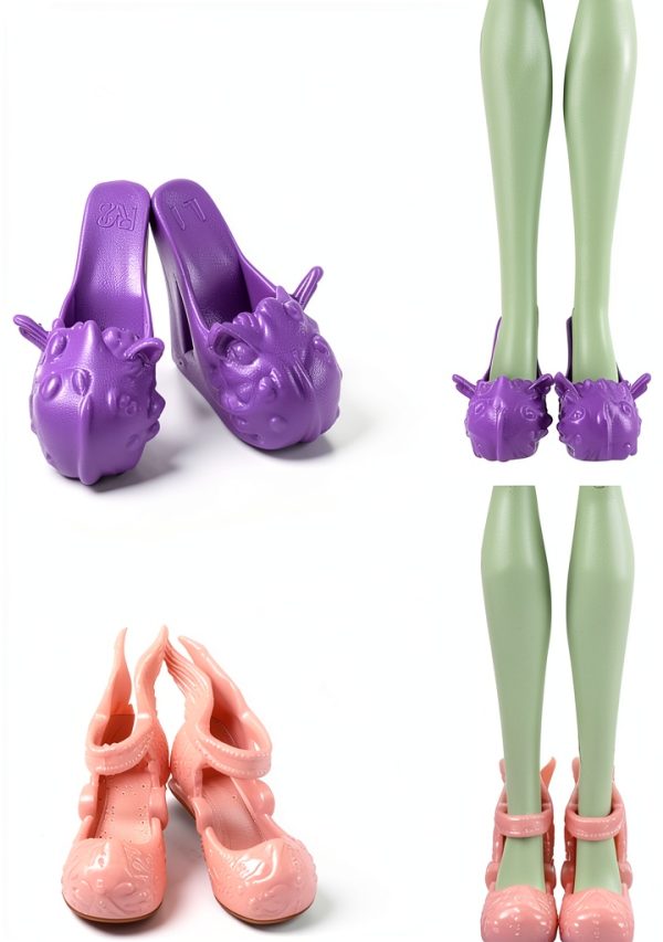 Barwa Doll Shoes Soft Plastic Fashion-5
