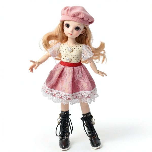 BuleVina 1/3 Scale Doll High Heel Shoes PU Material-4