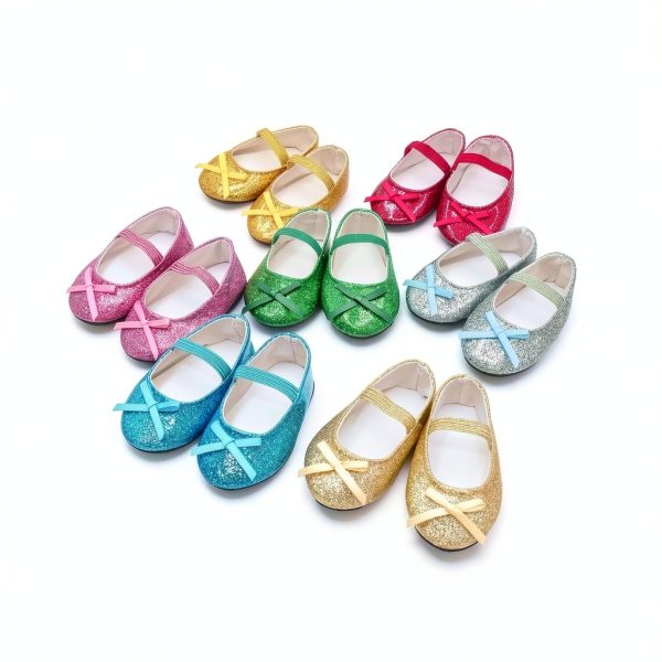 Etistta Doll Shoes 7 Colors for 18 inch Girl Dolls-1