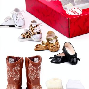 CHIKAI 18‑inch Doll Shoes Eco Plastic Canvas Set-0