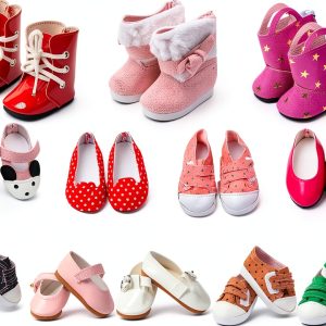 Doll Shoes by TOYYSB, Pink Boots for 14.5 inch Dolls-0