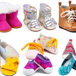 Ecore Fun Doll Shoes for 18 Inch Dolls Leather-0
