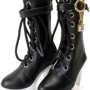BuleVina 1/3 Scale Doll High Heel Shoes PU Material-0