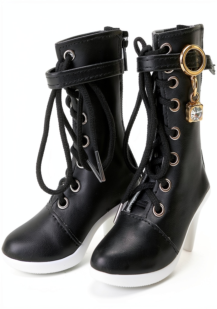 BuleVina high‑heeled doll shoes on a 1/3 scale BJD doll