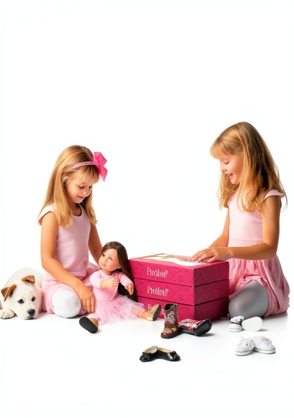 CHIKAI 18‑inch Doll Shoes Eco Plastic Canvas Set-3