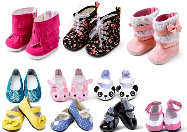 18 Inch Doll Shoes Pink Boots TOYYSB Toys & Games-1