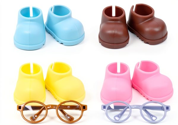 Mini Doll Accessories 18INDC Shoes and Glasses Set-6