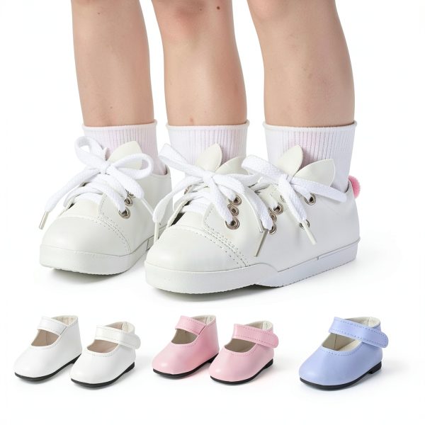 Junkin 18 Inch Doll Shoes Plastic Sneakers Set-3