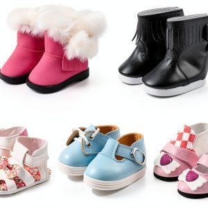 WHYS FXSN Doll Shoes for 14.5-inch Wellie Wishers Dolls-0