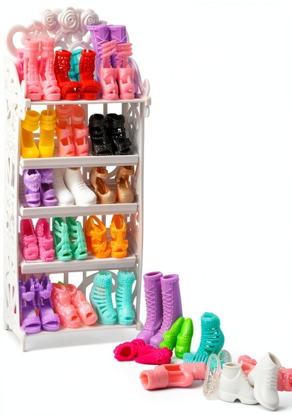 BJDBUS Doll Shoes Rack for 11.5 inch Girl Doll-7