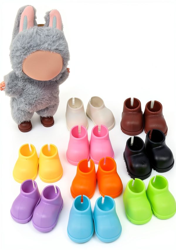 18INDC Doll Shoes PVC Mini 17cm Doll Shoes-5