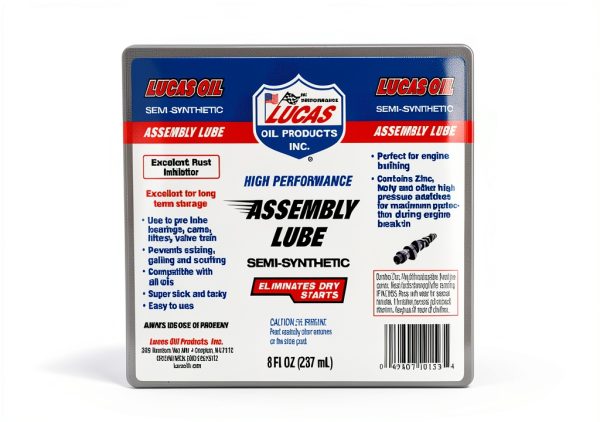 Lucas Oil Assembly Lube 8oz Zinc Semi Synthetic-1