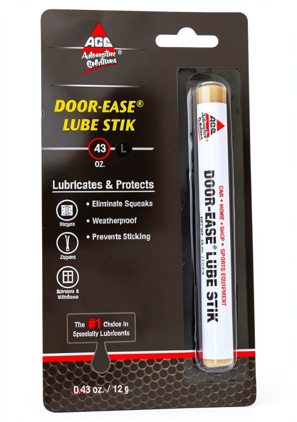 AGS DE-2 Door Ease Lube Stick - Plastic Grease for Car and Home Doors-0