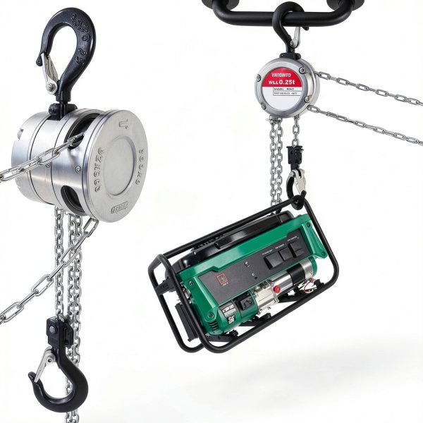 Aluminum Manual Chain Hoist YATOINTO 0.5T 10FT Rotatable Back Cover-1
