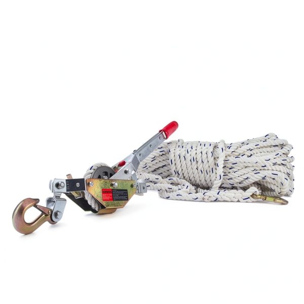 Rope Puller 3/4 Ton VOPEPZG Hoist with 100ft 0.6in Polyester Rope-8