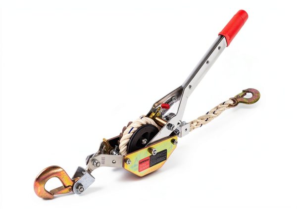 Rope Puller 3/4 Ton VOPEPZG Hoist with 100ft 0.6in Polyester Rope-6