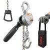 1/4 Ton Mini Lever Hoist FITHOIST Aluminum Chain 10FT Coated Silver-0