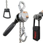1/4 Ton Mini Lever Hoist FITHOIST Aluminum Chain 10FT Coated Silver-0