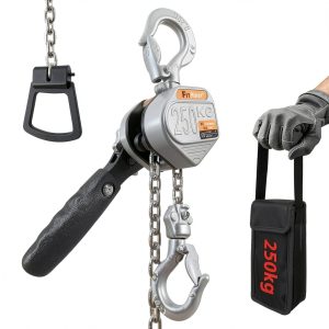 1/4 Ton Mini Lever Hoist FITHOIST Aluminum Chain 10FT Coated Silver-0