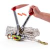 Rope Puller 3/4 Ton VOPEPZG Hoist with 100ft 0.6in Polyester Rope-4