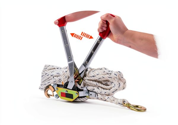 Rope Puller 3/4 Ton VOPEPZG Hoist with 100ft 0.6in Polyester Rope-4