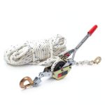 Rope Puller 3/4 Ton VOPEPZG Hoist with 100ft 0.6in Polyester Rope-0