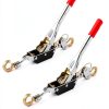 FVIEXE 2T Come Along Winch Heavy Duty Steel Ratchet Puller Black-5