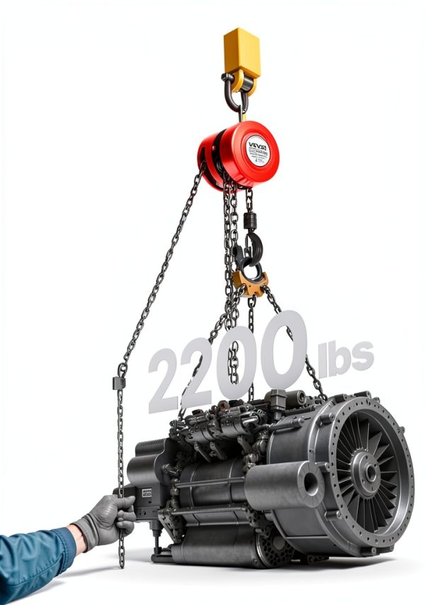 Hand Chain Hoist VEVOR 2200 lbs G70 Chain Manual-1